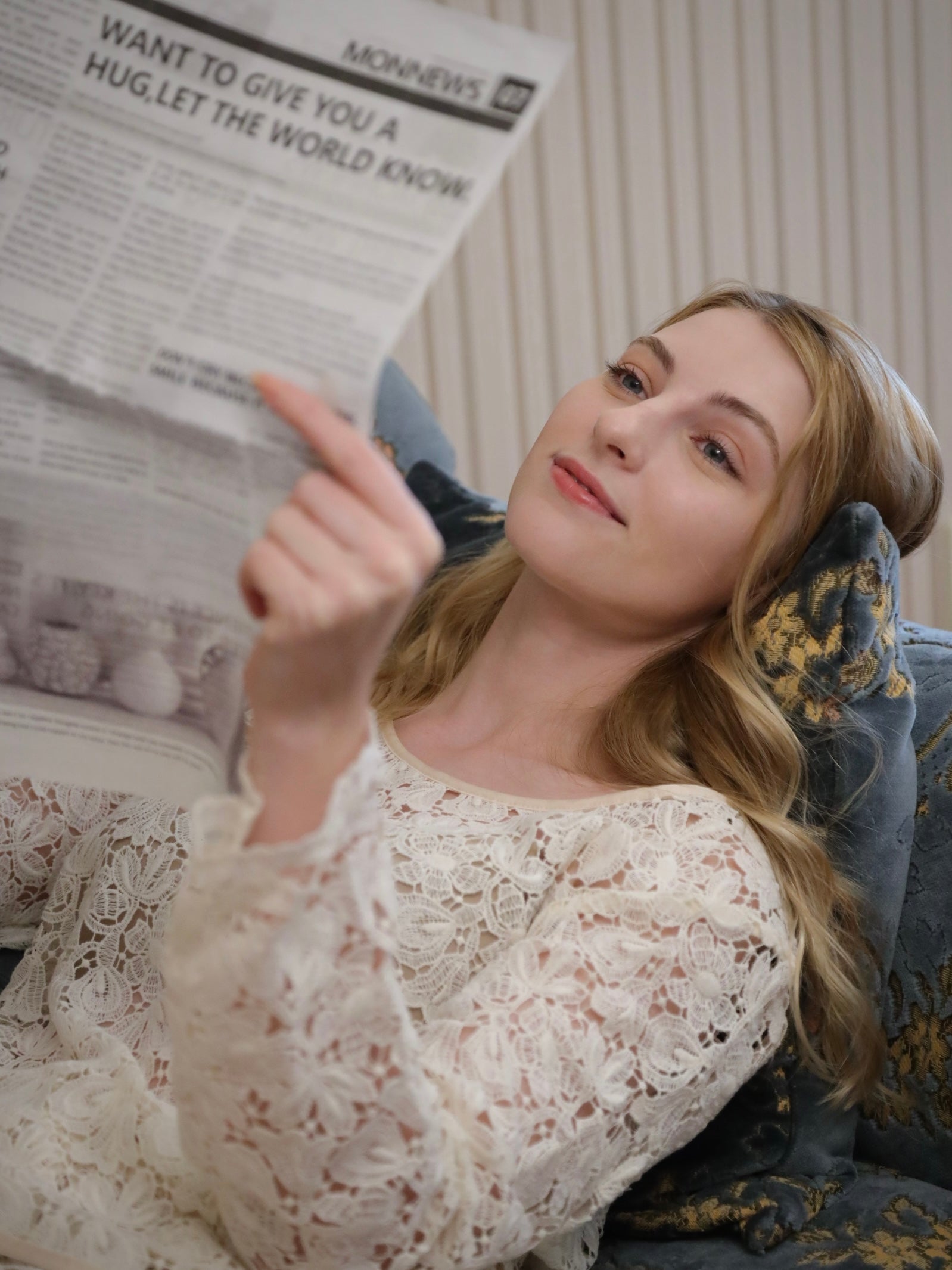 Miss Classic 総レースロングスリーブ