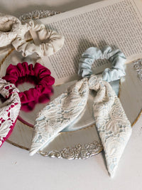 【予約販売】【2月下旬発送】Miss Classic リラックスレースシュシュ ブルー