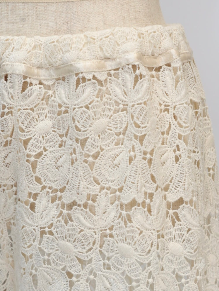 Miss Classic 総レースロングパンツ