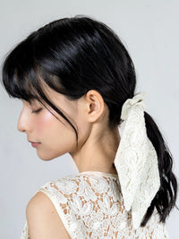 【予約販売】【2月下旬発送】Miss Classic リラックスレースシュシュ ベージュ