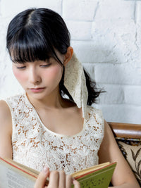 【予約販売】【2月下旬発送】Miss Classic リラックスレースシュシュ ベージュ