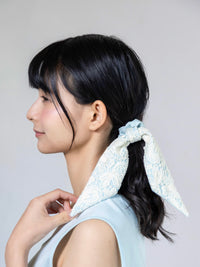 【予約販売】【2月下旬発送】Miss Classic リラックスレースシュシュ ブルー