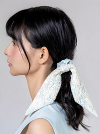 【予約販売】【2月下旬発送】Miss Classic リラックスレースシュシュ ブルー