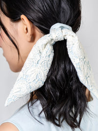 【予約販売】【2月下旬発送】Miss Classic リラックスレースシュシュ ブルー