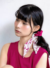 【予約販売】【2月下旬発送】Miss Classic リラックスレースシュシュ ピンク